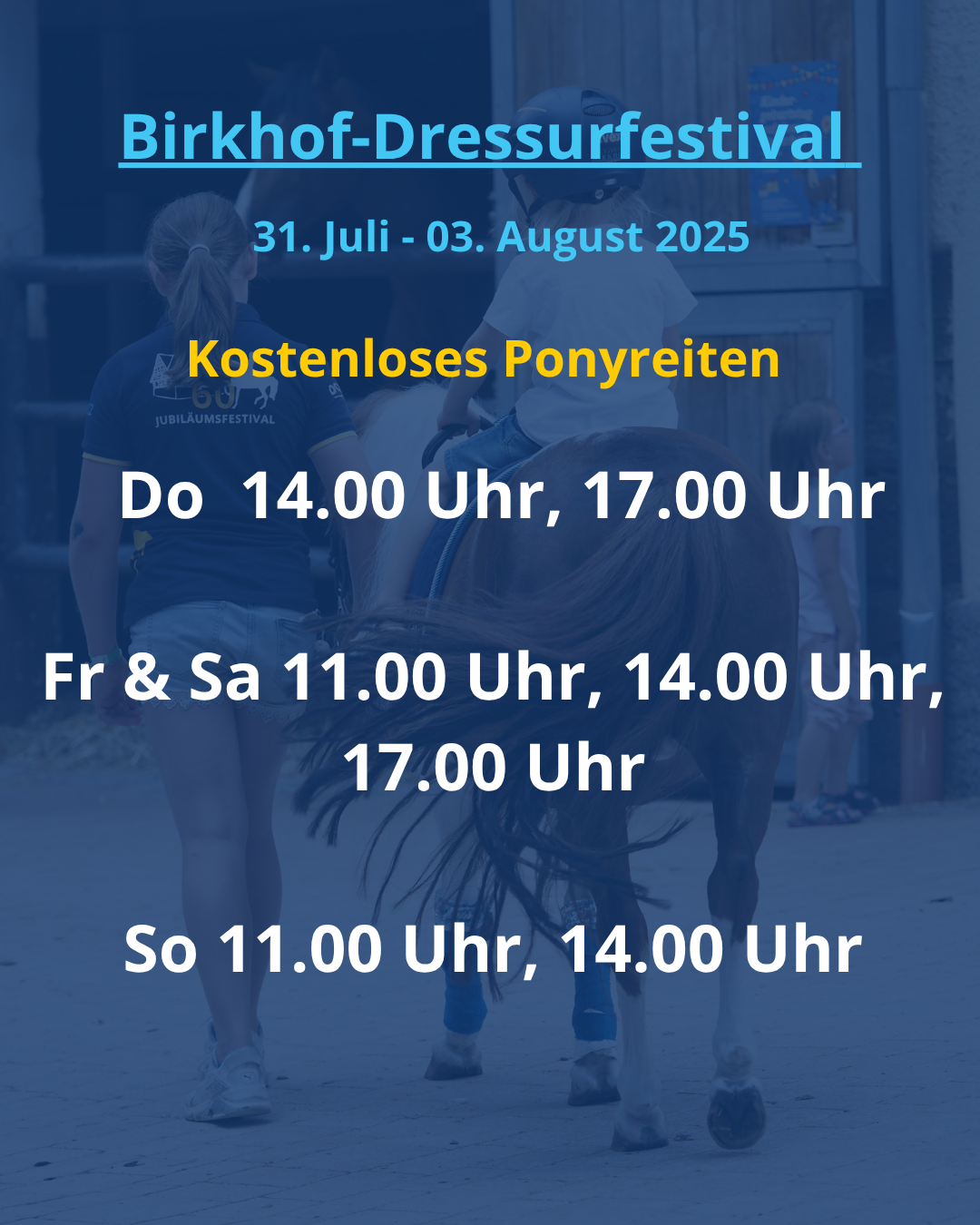 Rundum-Programm für Kinder auf dem Birkhof-Dressurfestival 2025